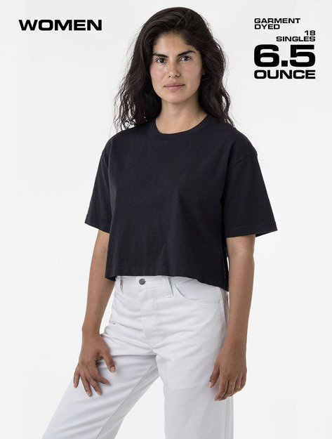 Los Angeles Apparel - 18/1 Oversize Crop Tee