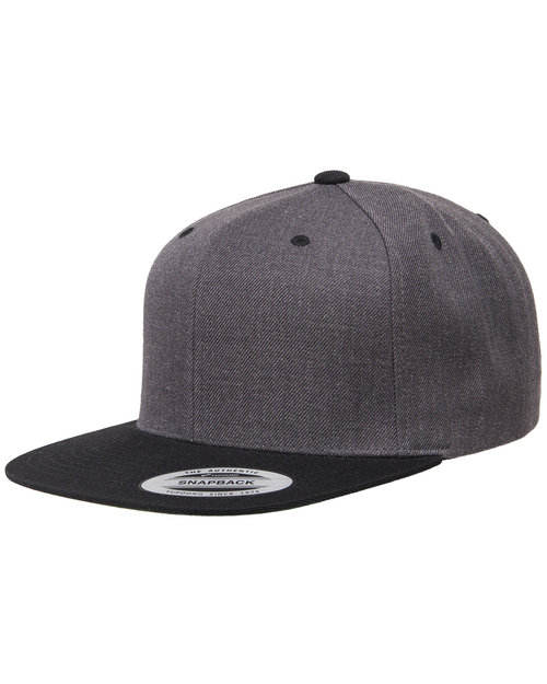 Yupoong - Adult 6-Panel Structured Flat Visor Classic Two-Tone Snapback