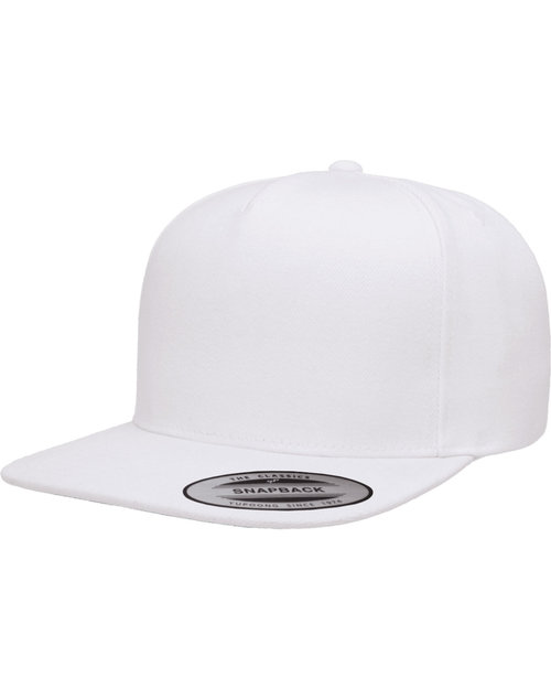 Yupoong - Adult 5-Panel Structured Flat Visor Classic Snapback Cap