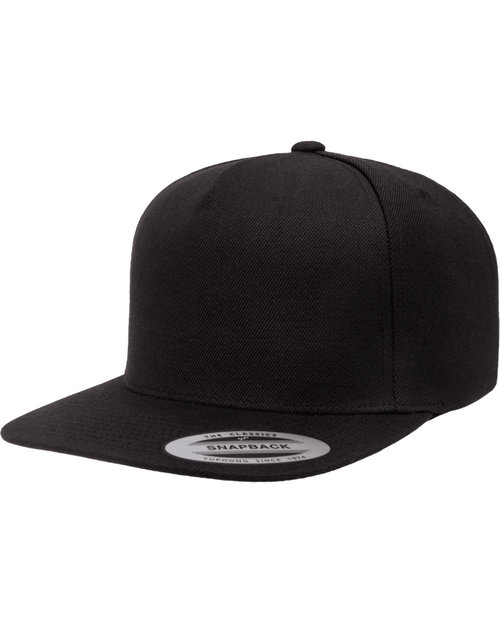 Yupoong - Adult 5-Panel Structured Flat Visor Classic Snapback Cap